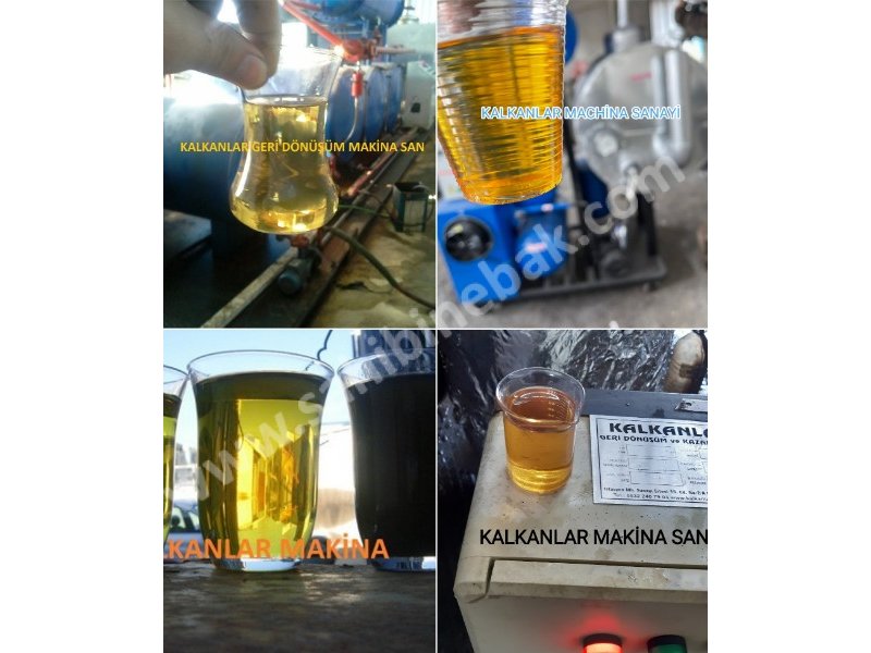 Atık motor yağı geri dönüşüm makinası.Fuel production from mini-used car oils