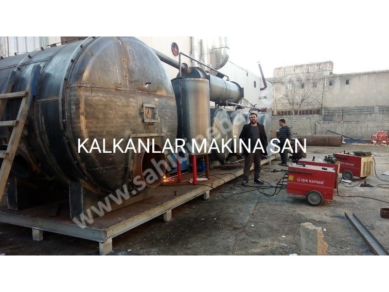 Atık motor yağı geri dönüşüm makinası.Fuel production from mini-used car oils