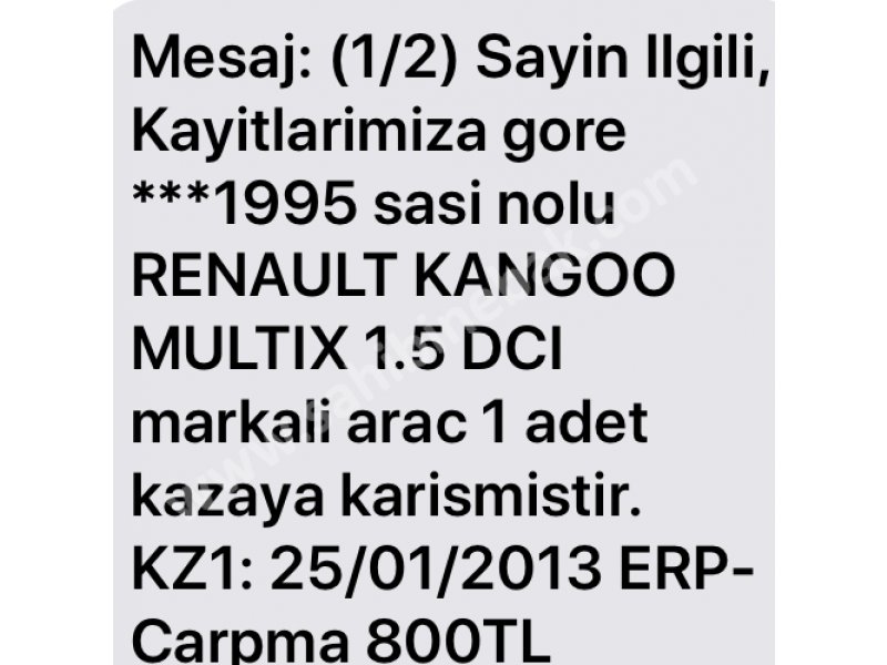 Sahibinden Satılık 2005 Model Renault Kangoo Multix 1.5 dCi Authentique