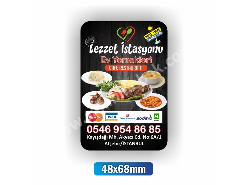 Kartvizit - Magnet - Etiket - Sticker