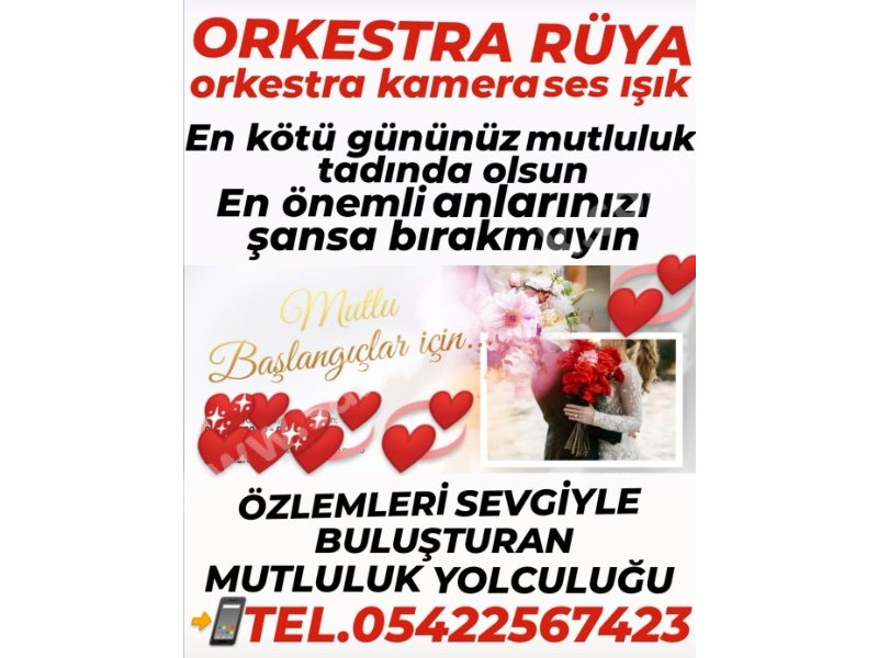 Denizli Rüya Orkestra Kamera Düğün Organizasyonu