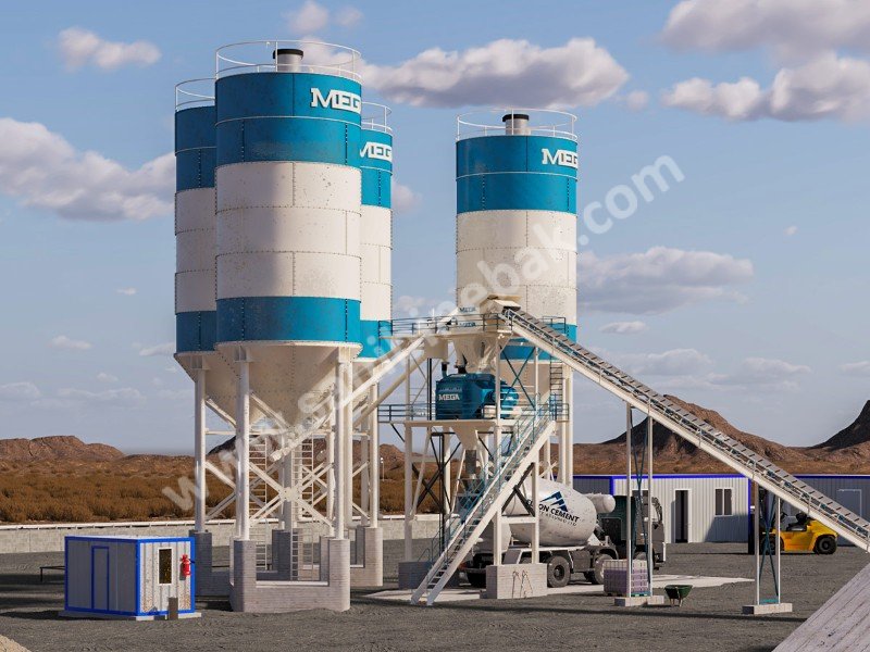 BETON SANTRALİ 200 m3 TWINSHAFT MİKSER