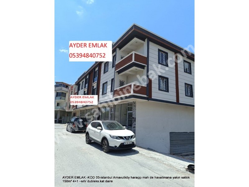 Istanbul Arnavutköy Haraççı Mah. havalimana yakın Satılık 150 m2 sıfır 4+1 dubleks Daire