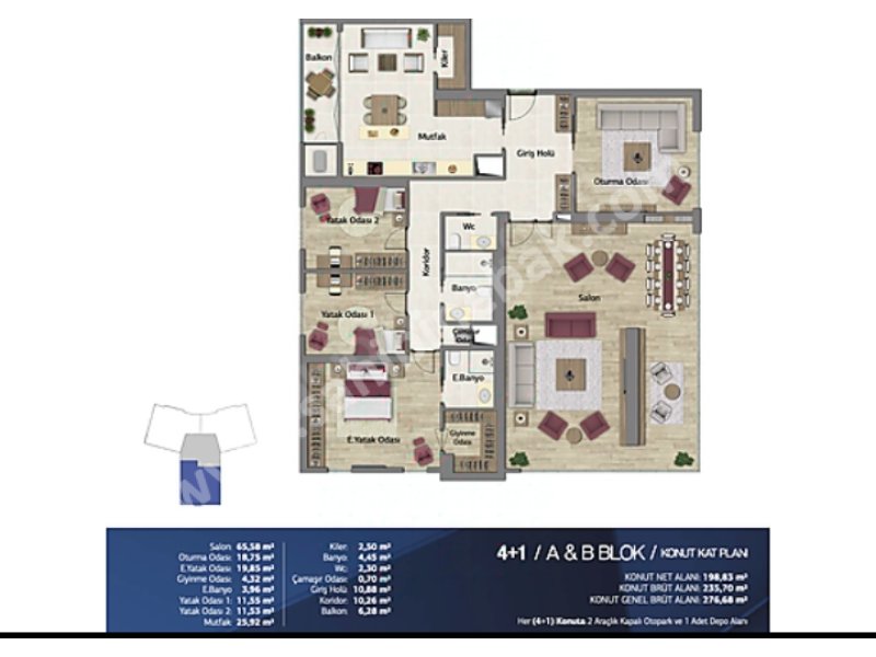 ANKARA SÖĞÜTÖZÜN CENTERDA SATILIK 4+1 1.KAT 200 M2 EBEBEYN 3 WCLİ Residence