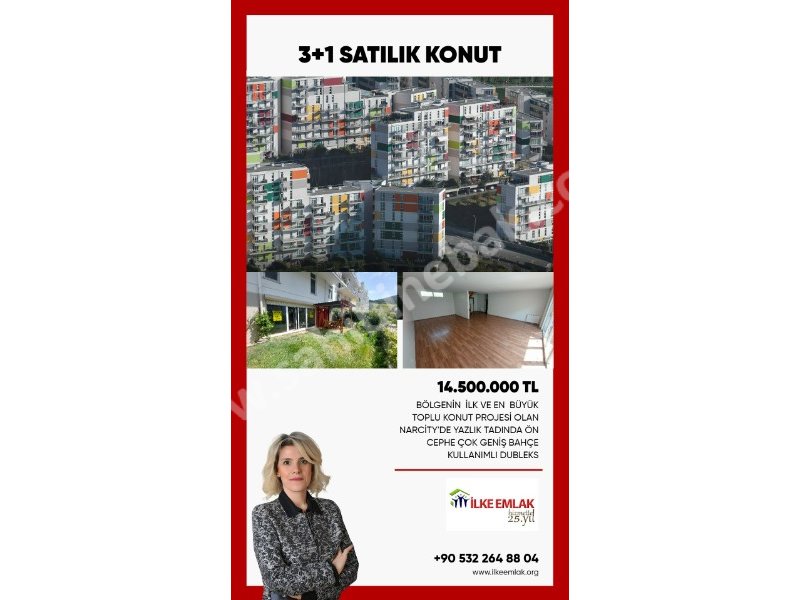 MALTEPE'NİN EN PRESTİJLİ PROJESİ NARCİTY'DE LÜX SATILIK 3,5 +1 DUBLEKS DAİRE