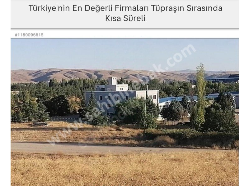 Bugünün En Mantıklı Yatırımı Konum ve Fiyat olarak cazip 2000 m2 Ticari Arsa