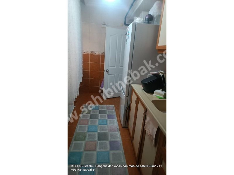 İstanbul Bahçelievler Kocasinan Mah. Satılık 2+1 Bahçe Katı 90 m2 Daire