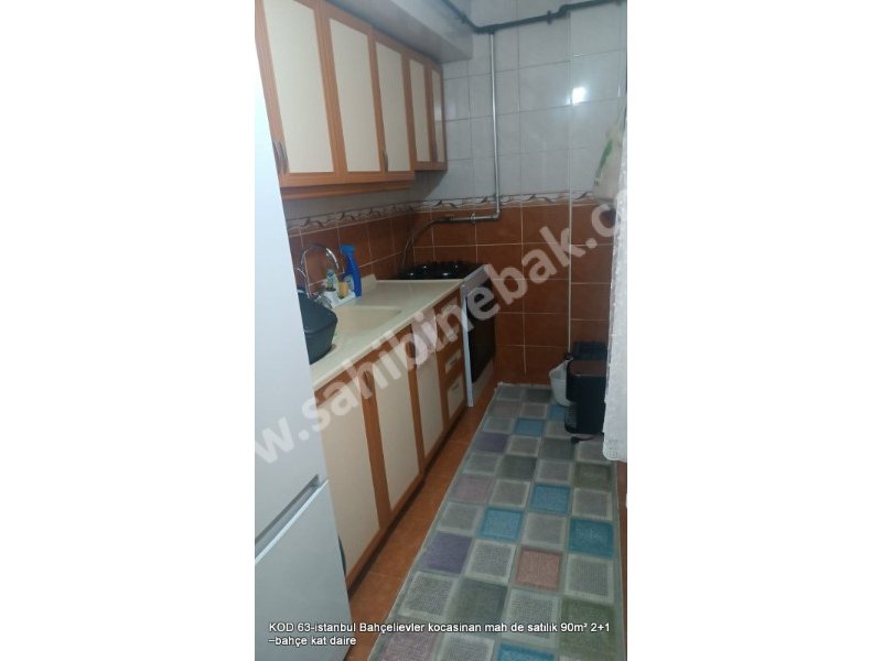 İstanbul Bahçelievler Kocasinan Mah. Satılık 2+1 Bahçe Katı 90 m2 Daire