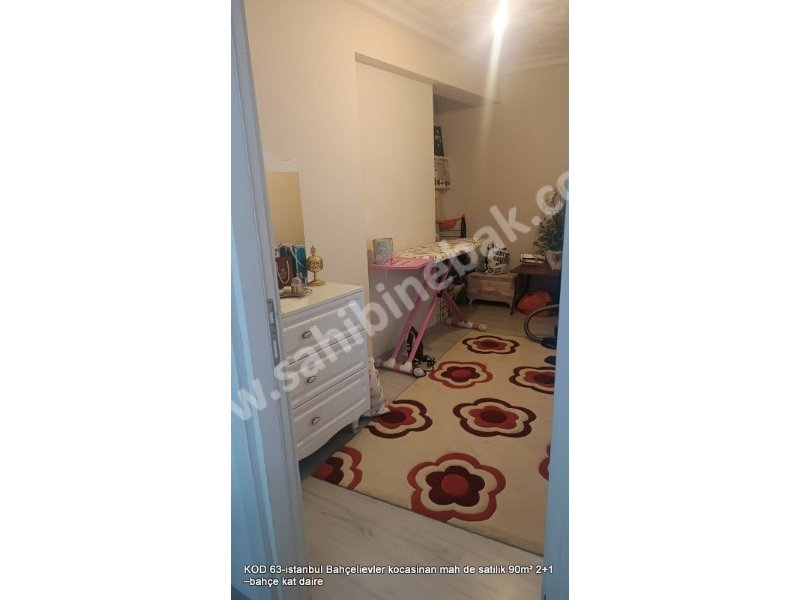 İstanbul Bahçelievler Kocasinan Mah. Satılık 2+1 Bahçe Katı 90 m2 Daire