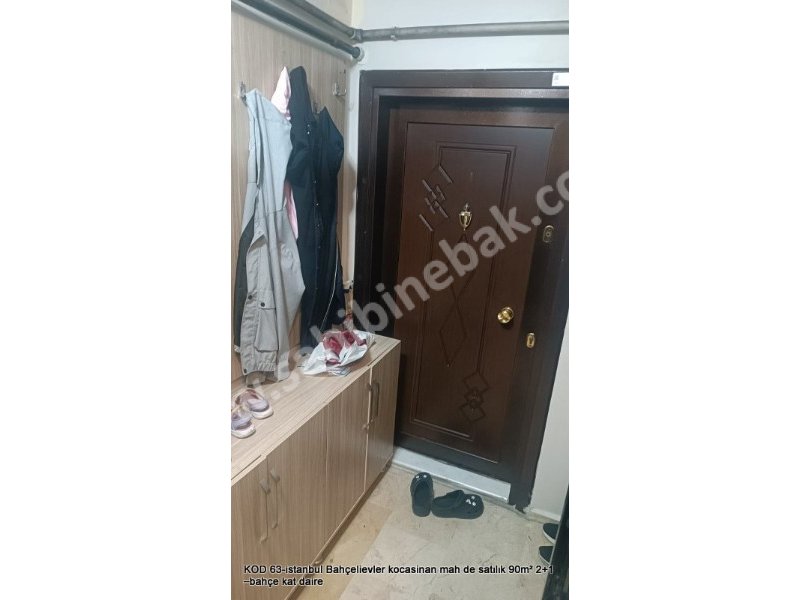 İstanbul Bahçelievler Kocasinan Mah. Satılık 2+1 Bahçe Katı 90 m2 Daire