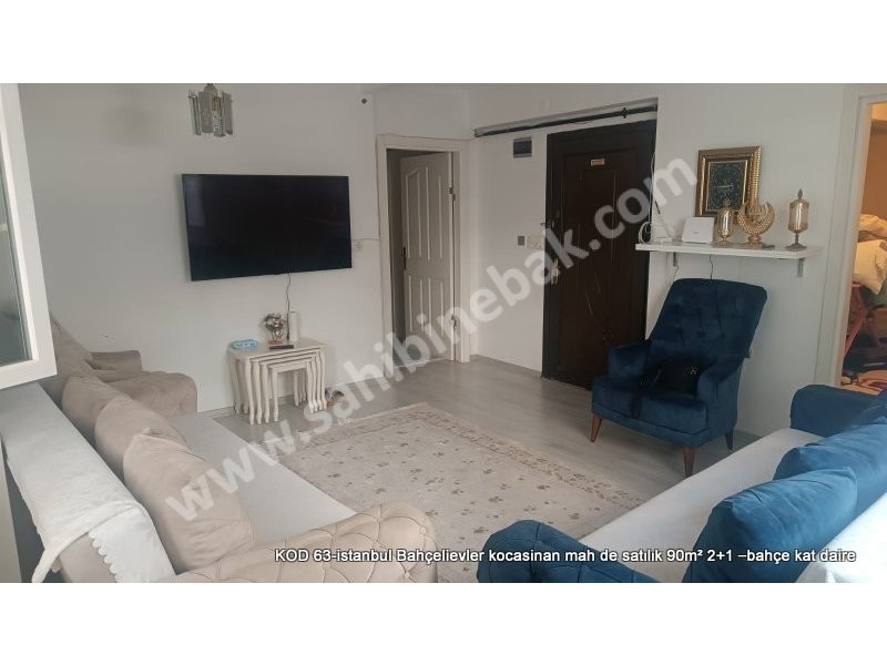 İstanbul Bahçelievler Kocasinan Mah. Satılık 2+1 Bahçe Katı 90 m2 Daire