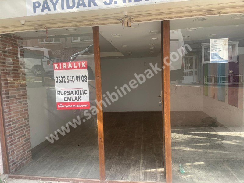 BURSA YILDIRIM SETBAŞI İPEKÇİLİK CAADE ÜSTÜ KİRALIK 45 M2 DÜKKAN