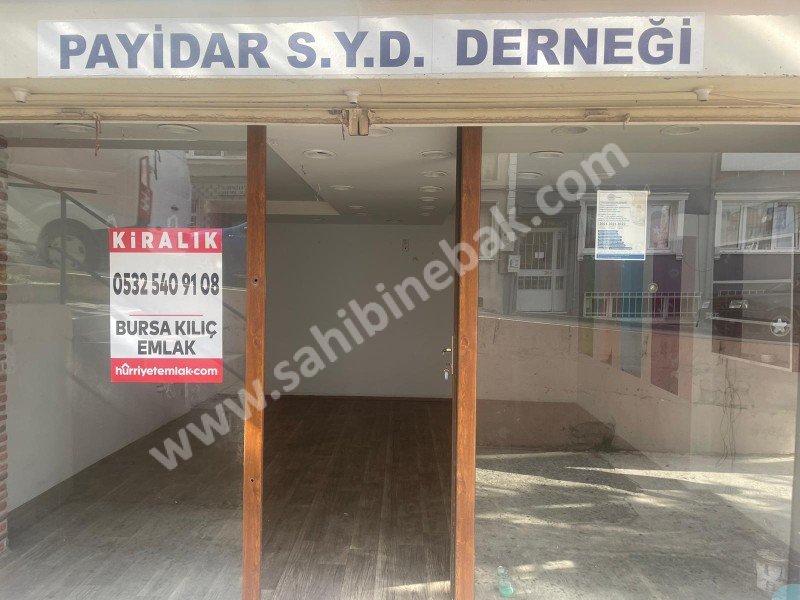 BURSA YILDIRIM SETBAŞI İPEKÇİLİK CAADE ÜSTÜ KİRALIK 45 M2 DÜKKAN