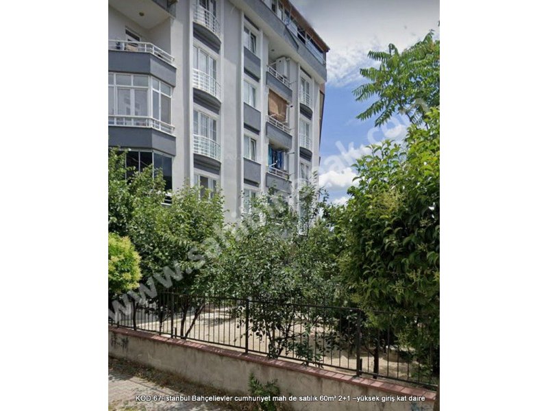 İstanbul Bahçelievler Cumhuriyet Mh. 60 m2 Satılık 2+1 Yüksek Giriş Daire