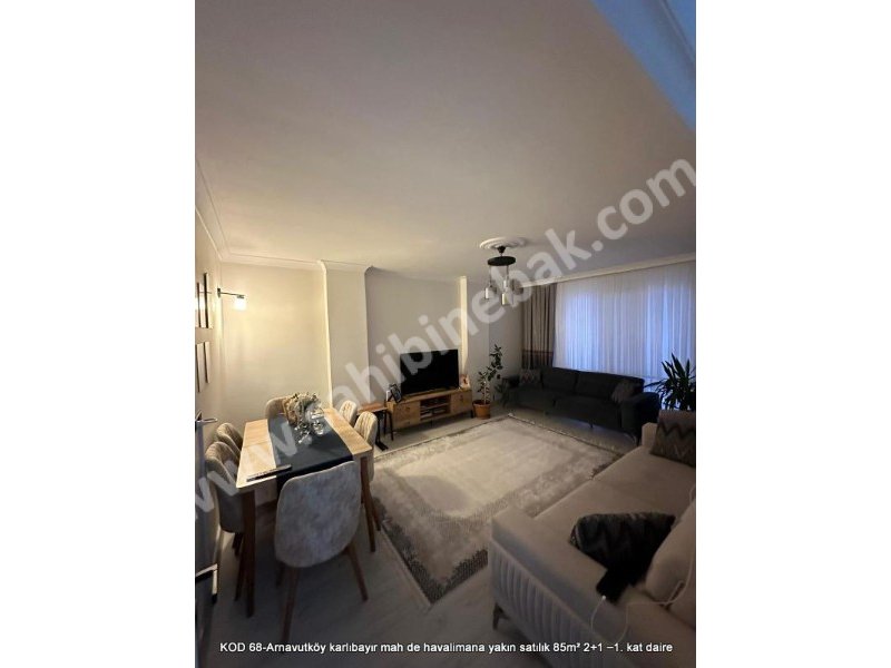 Istanbul Arnavutköy karlıbayır mah de havalimana yakın 85 m2 Satılık 1.Kat 2+1 Daire