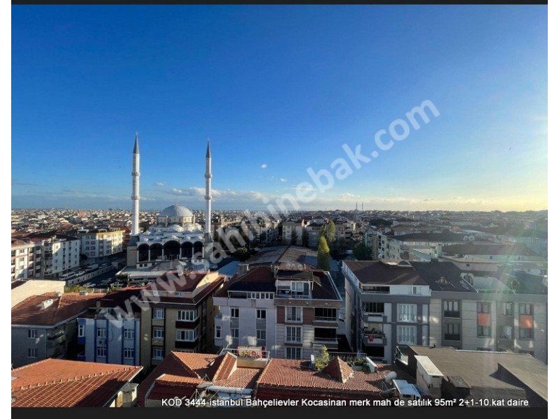 İstanbul Bahçelievler Kocasinan Merkez Mh. 95 m2 Satılık 10.Kat 2+1 Daire