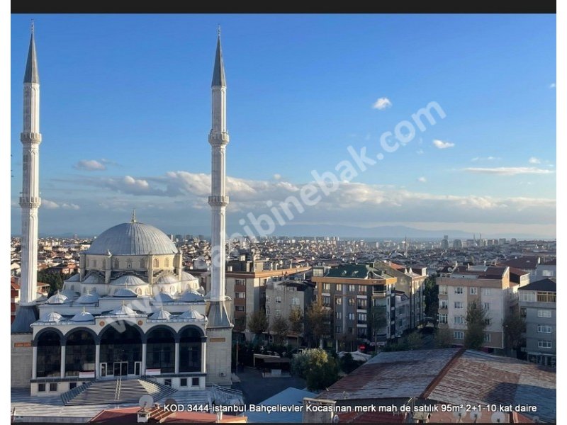 İstanbul Bahçelievler Kocasinan Merkez Mh. 95 m2 Satılık 10.Kat 2+1 Daire