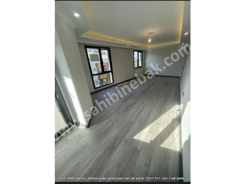 İstanbul Bahçelievler Cumhuriyet Mh. 115 m2 Satılık 4+1 Sıfır 1.Kat Daire