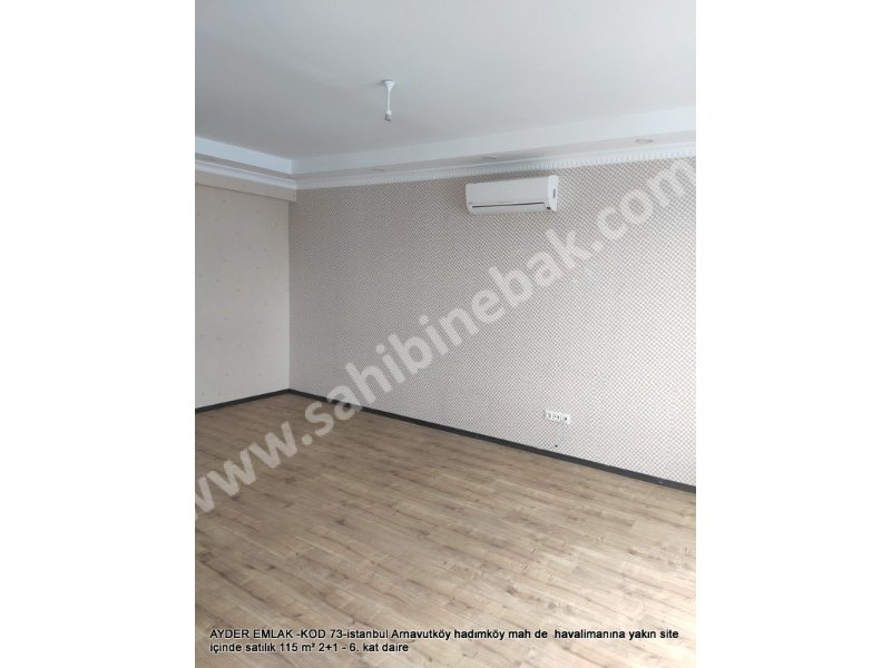 İstanbul Havalimanına yakın Site İçinde 115 m2 Satılık 6.Kat 2+1 Daire