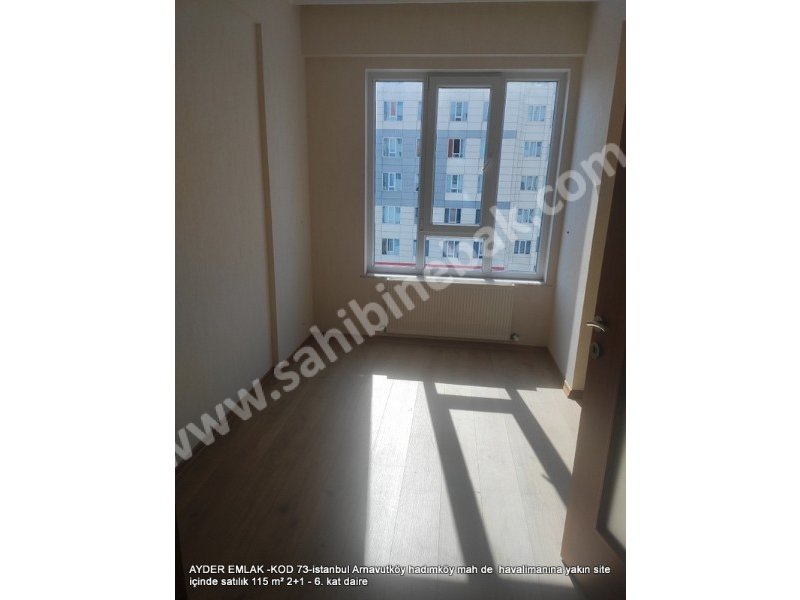 İstanbul Havalimanına yakın Site İçinde 115 m2 Satılık 6.Kat 2+1 Daire