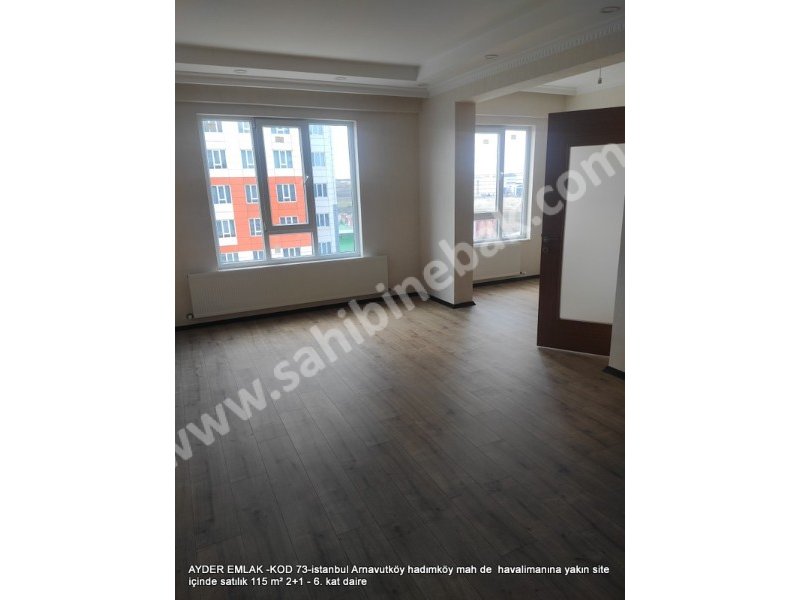 İstanbul Havalimanına yakın Site İçinde 115 m2 Satılık 6.Kat 2+1 Daire