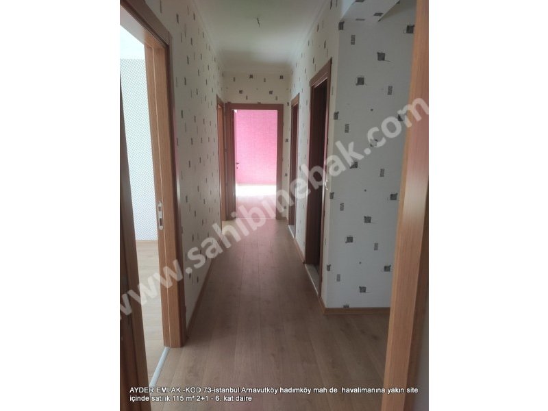 İstanbul Havalimanına yakın Site İçinde 115 m2 Satılık 6.Kat 2+1 Daire