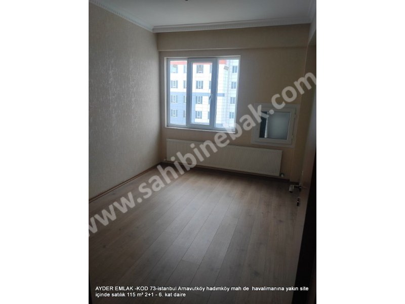 İstanbul Havalimanına yakın Site İçinde 115 m2 Satılık 6.Kat 2+1 Daire