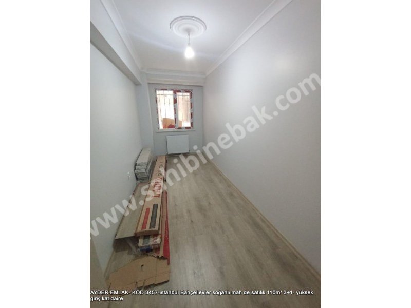 İstanbul Bahçelievler soğanlı mah de satılık 110m² 3+1- yüksek giriş.kat daire