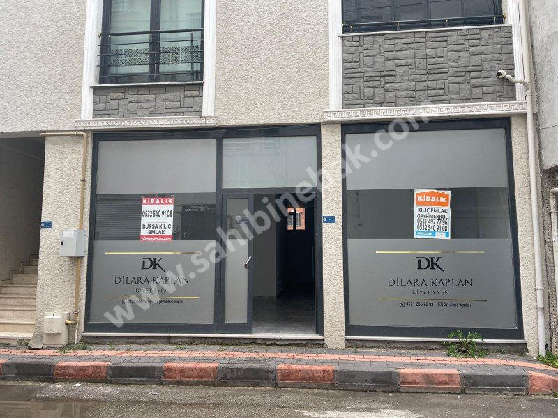 BURSA GÜRSU ZAFER MERKEZDE KİRALIK 125m2 DÜKKAN / OFİS