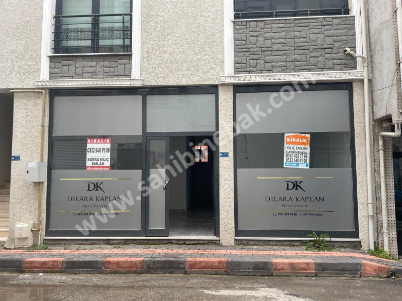 BURSA GÜRSU ZAFER MERKEZDE KİRALIK 125m2 DÜKKAN / OFİS