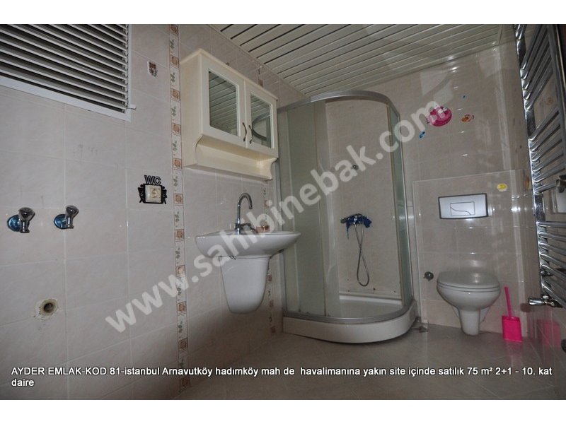 Hadımköy mah. havalimanına yakın site içinde satılık 75 m² 2+1 10. kat daire