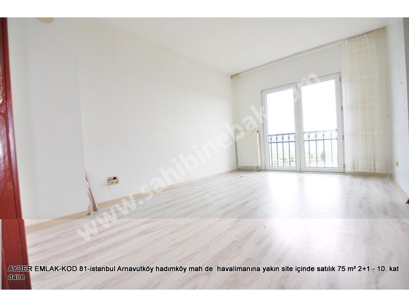 Hadımköy mah. havalimanına yakın site içinde satılık 75 m² 2+1 10. kat daire