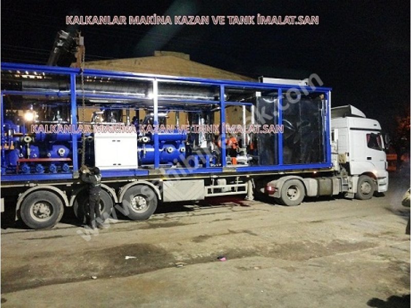 Mini ham petrol rafinerisi yapımı.Construction of mini crude oil refinery