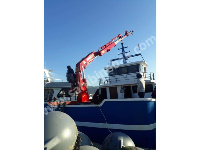 Puma Crane 5 Ton Marine Hidrolik Katlanır Bom Güverte Vinci