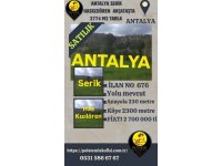 ANTALYA SERİK HASKIZILÖREN AKÇATAŞTA SATILIK 2774 M2 TARLA