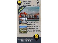 ISPARTA ATABEY İSLAMKÖYDE SATILIK 5875 M2 TARLA